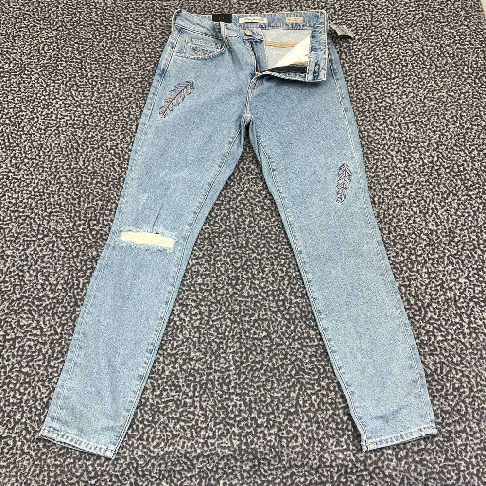 Mavi Tess Jeans Women 27x27 Faded High Rise Super Skinny Crop Pants Denim New‎